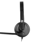 Гарнитура ПК моно On-ear 2E CH12 mini-jack, omni-mic, 1.2м, черный