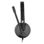 Гарнитура ПК моно On-ear 2E CH12 mini-jack, omni-mic, 1.2м, черный