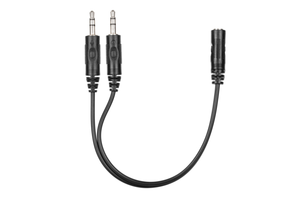 Гарнитура ПК моно On-ear 2E CH12 mini-jack, omni-mic, 1.2м, черный
