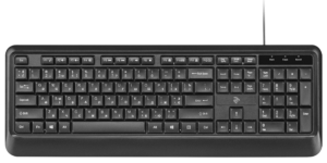 2E Keyboard membrane KS130 105key, USB-A, EN/UK/RU, black