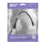 Patch Cable 2E Cat 5e,UTP,RJ45, 26AWG,7/0.16 CCA, 0.20m,PVC,Black