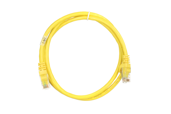 Patch Cable 2E Cat 6,UTP,RJ45, 26AWG ,7/0.16 Cu, 1.00 m, PVC,Yellow