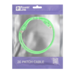 Патч-корд 2E САТ 5e, UTP, 1м, 26AWG, RJ45, 7/0.16, CCA, PVC, зелений