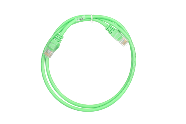 Патч-корд 2E САТ 5e, UTP, 1м, 26AWG, RJ45, 7/0.16, CCA, PVC, зелений