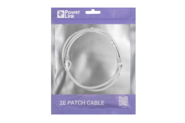 Patch Cable 2E Cat 5e,UTP,RJ45, 26AWG ,7/0.16 CCA, 1.20 m, PVC,Grey