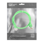 Patch Cable 2E Cat 6,UTP,RJ45, 26AWG ,7/0.16 Cu, 0.50 m,PVC, Green