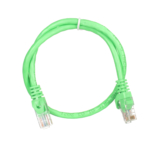 Patch Cable 2E Cat 6,UTP,RJ45, 26AWG ,7/0.16 Cu, 0.50 m,PVC, Green