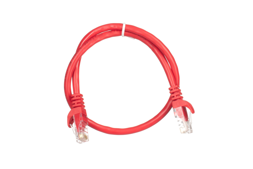Патч-корд 2E САТ 6, UTP, 0.50м, 26AWG, RJ45, 7/0.16, Cu, PVC, червоний