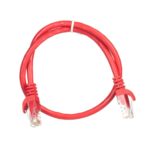 Patch Cable 2E Cat 6,UTP,RJ45, 26AWG ,7/0.16 Cu, 0.50 m, PVC,Red