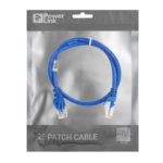 Patch Cable 2E Cat 6,UTP,RJ45, 26AWG ,7/0.16 Cu, 0.50 m, PVC,Blue