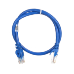 Patch Cable 2E Cat 6,UTP,RJ45, 26AWG ,7/0.16 Cu, 0.50 m, PVC,Blue