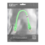 Patch Cable 2E Cat 6,UTP,RJ45, 26AWG ,7/0.16 Cu, 0.20 m,PVC, Green