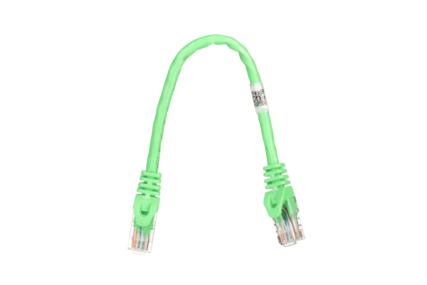 Patch Cable 2E Cat 6,UTP,RJ45, 26AWG ,7/0.16 Cu, 0.20 m,PVC, Green