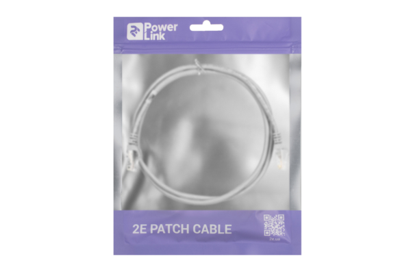 Patch Cable 2E Cat 5e,UTP,RJ45, 26AWG ,7/0.16 Cu, 1.20 m, PVC,Grey