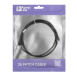 Патч-корд 2E САТ 5e, UTP, 2м, 26AWG, RJ45, 7/0.16, Cu, PVC, чорний
