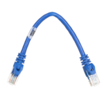 Patch Cable 2E Cat 6,UTP,RJ45, 26AWG ,7/0.16 Cu, 0.20 m, PVC,Blue