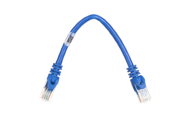 Patch Cable 2E Cat 6,UTP,RJ45, 26AWG ,7/0.16 Cu, 0.20 m, PVC,Blue