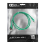 Патч-корд 2E САТ 6, S-FTP, 1м, 26AWG, RJ45, 7/0.16, Cu, PVC, зелений