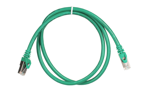 Патч-корд 2E САТ 6, S-FTP, 1м, 26AWG, RJ45, 7/0.16, Cu, PVC, зелений