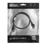 Патч-корд 2E САТ 6, S-FTP, 0.50м, 26AWG, RJ45, 7/0.16, Cu, PVC, чорний
