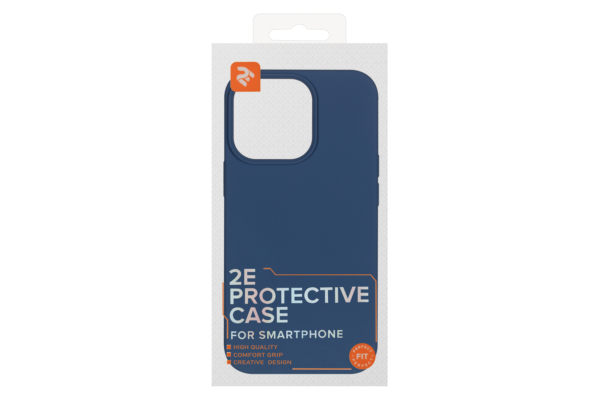 Чехол 2Е Basic для iPhone 13 Pro, Liquid Silicone, синий светлый