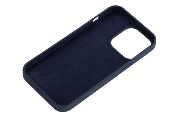 2Е Basic case for iPhone 13 Pro, Liquid Silicone, Midnight Blue