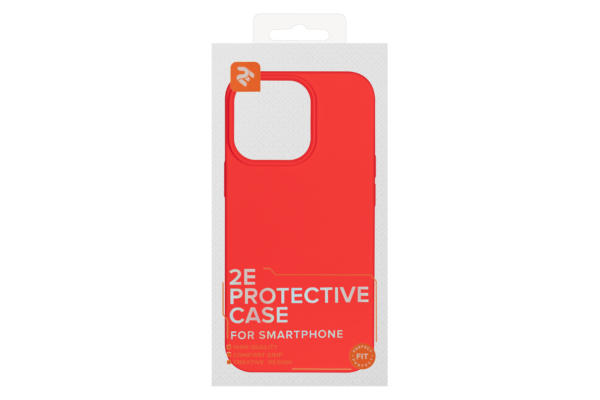 Чехол 2Е Basic для iPhone 13 Pro, Liquid Silicone, красный