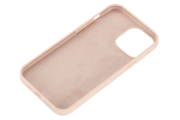 Чехол 2Е Basic для iPhone 13 Pro Max, Liquid Silicone, бежево-розовый