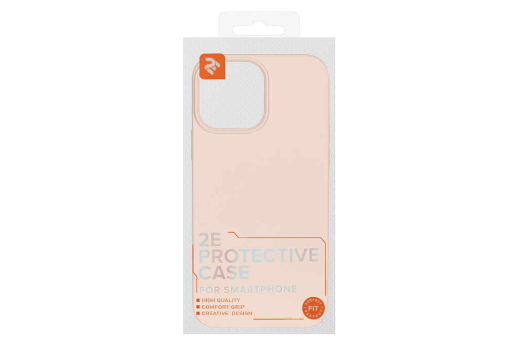 2Е Basic case for iPhone 13 Pro Max , Liquid Silicone, Sand Pink
