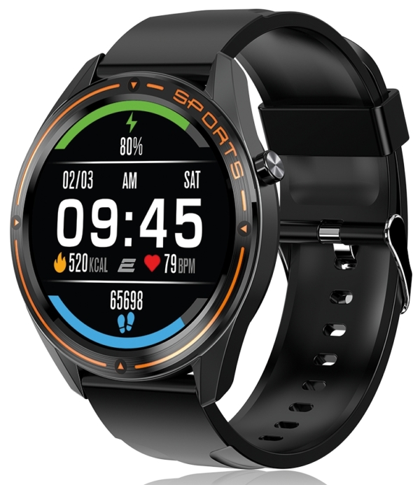 2E Watch Motion GT 46 mm Black-Orange