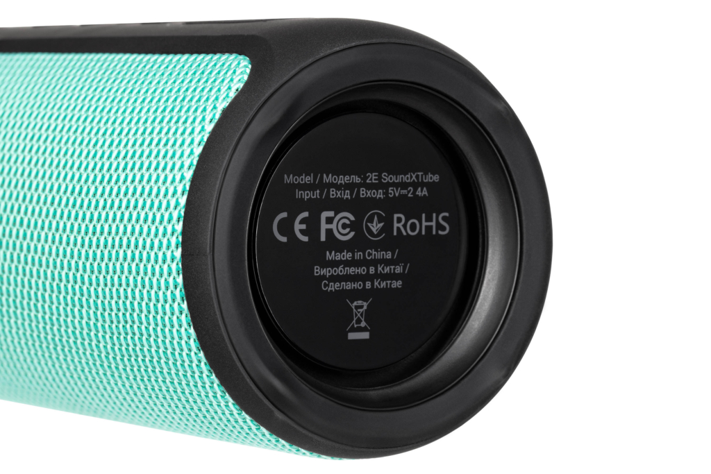 Акустическая система 2E SoundXTube TWS, MP3, Wireless, Waterproof turquoise
