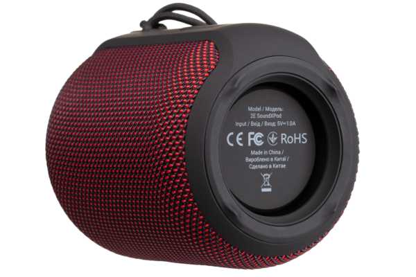 Portable Speaker 2E SoundXPod TWS, MP3, Wireless, Waterproof Red