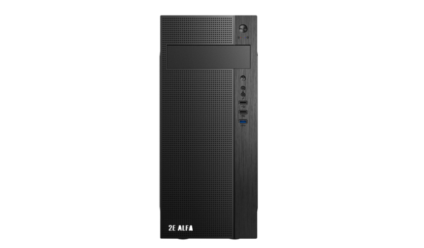 Корпус 2E Alfa E185 без БЖ 1xUSB3.0, 2xUSB2.0, VGA 310мм, ATX, чорний