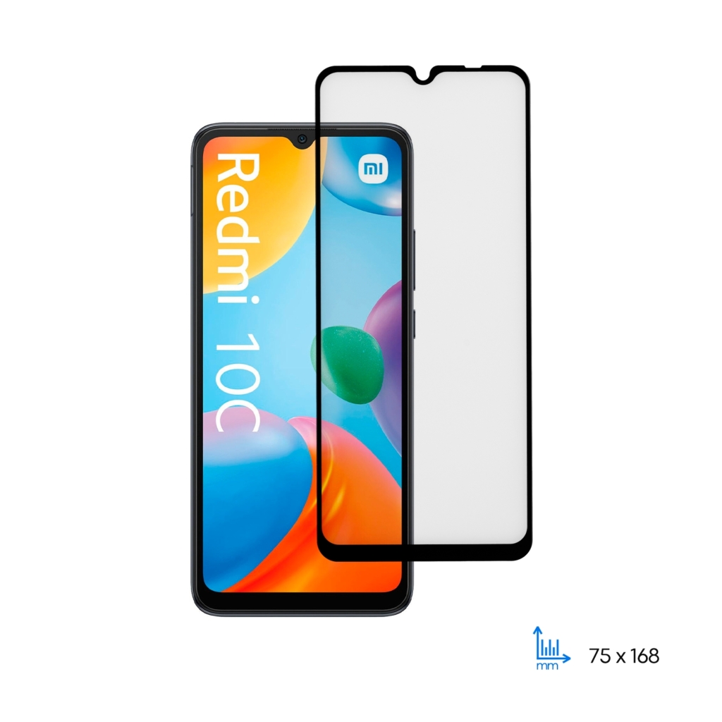 Защитное стекло 2E для Xiaomi Redmi 10C, 2.5D FCFG, (1 Pack), черная рамка