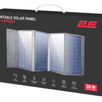 2E portable solar panel, 36 W, USB-С 20W, USB-A 18W