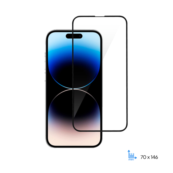Защитное стекло 2E для iPhone 14, 2.5D FCFG, (1 Pack), черная рамка