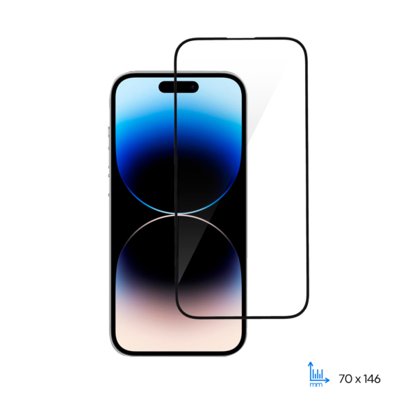 Защитное стекло 2E для iPhone 14 Pro, 2.5D FCFG, (1 Pack), черная рамка