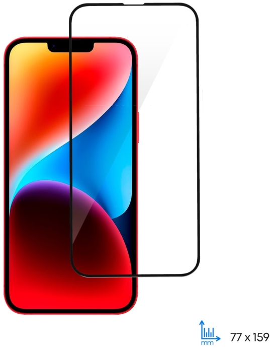 Защитное стекло 2E для iPhone 14 Plus, 2.5D FCFG, (1 Pack), черная рамка