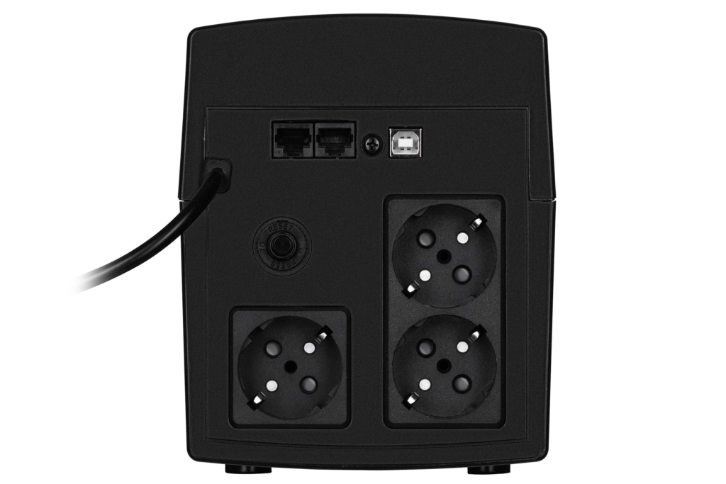 2E DD1200, 1200VA/720W, LCD, USB, 3xSchuko