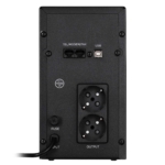 Джерело безперебійного живлення 2E DD2000, 2000VA/1200W, LCD, USB, 2xSchuko