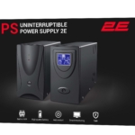 Джерело безперебійного живлення 2E DD2000, 2000VA/1200W, LCD, USB, 2xSchuko