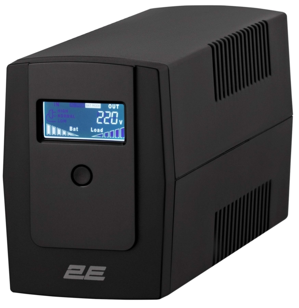 2E DD650, 650VA/360W, LCD, USB, 2xSchuko