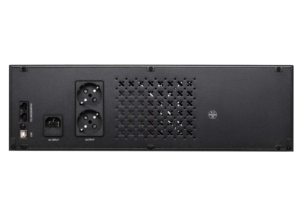 Джерело безперебійного живлення 2E RE2000, 2000VA/1200W, RM 3U, LCD, USB, 2xSchuko