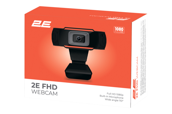2E Webcamera FullHD, 20fps, auto focus, black