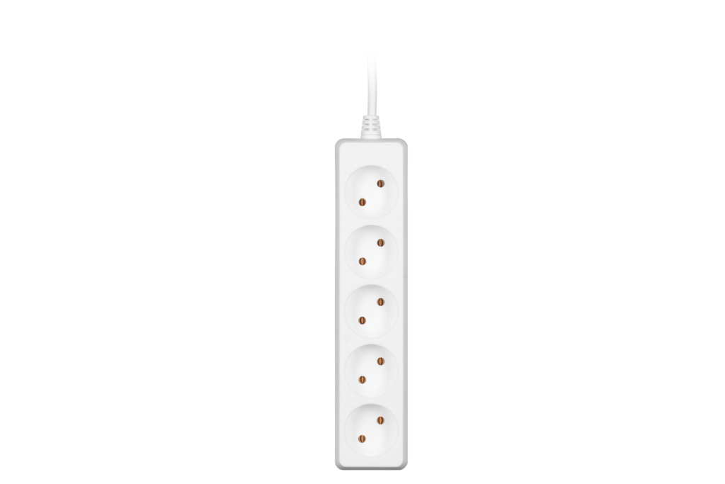 2E Power Strip 5хType C, 2х1mm2, 10A, 1.5m, white