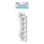 2E Power Strip 5хType C, 2х1mm2, 10A, 1.5m, white