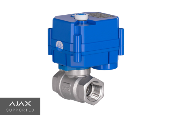 Кран шаровый с электроприводом 2E HC220B, 1/2″, 220В, 5Вт, 10 (16) бар, 7 сек, совместим с Ajax