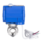 Кран шаровый с электроприводом 2E HC220B, 1/2″, 220В, 5Вт, 10 (16) бар, 7 сек, совместим с Ajax