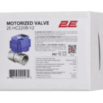 Кран шаровый с электроприводом 2E HC220B, 1/2″, 220В, 5Вт, 10 (16) бар, 7 сек, совместим с Ajax