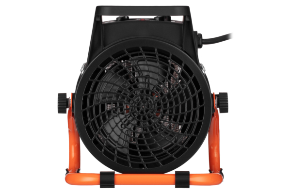 2E Industrial fan heater electric, Ceramic, 2kW, 20m sq, 197m cubic/h, ceramic heating element (PTC), black